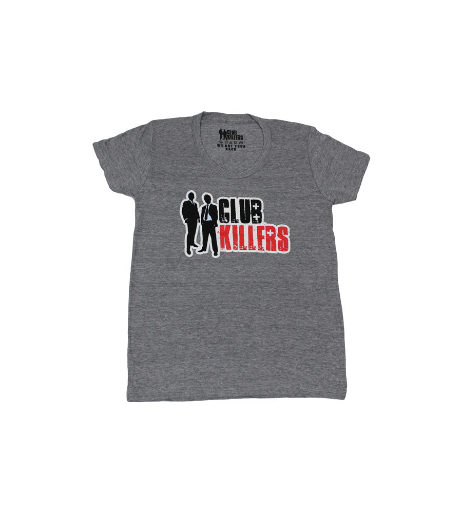 Club Killers Ladies Logo Gray