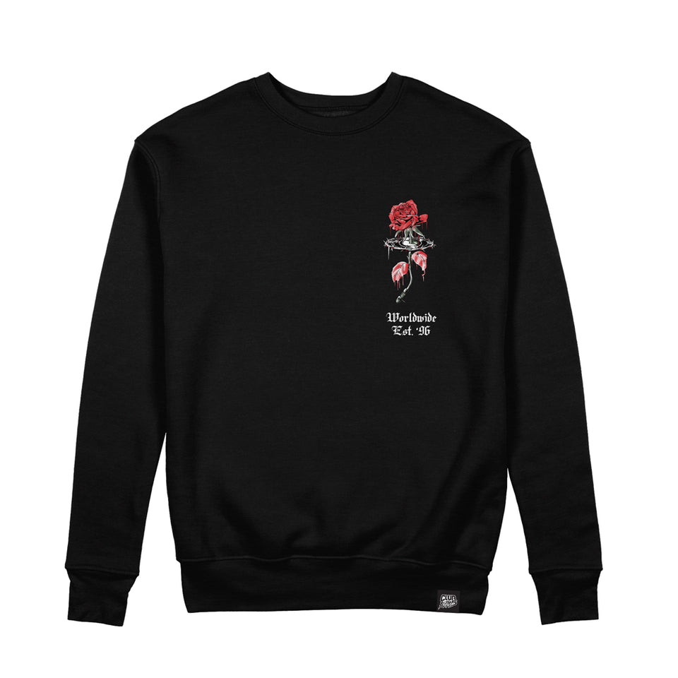 Killer Rose Crewneck Sweatshirt (BLACK)