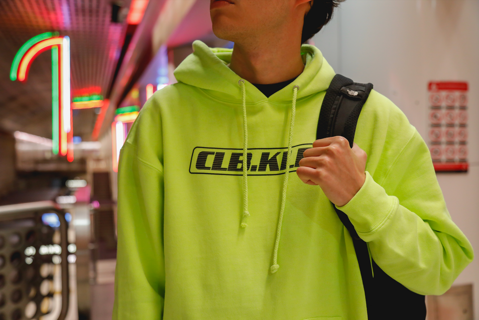 CLB.KLRS NEON HOODIE (SAFETY YELLOW COLOR)