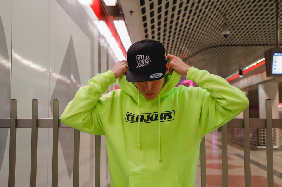 CLB.KLRS NEON HOODIE (SAFETY YELLOW COLOR)