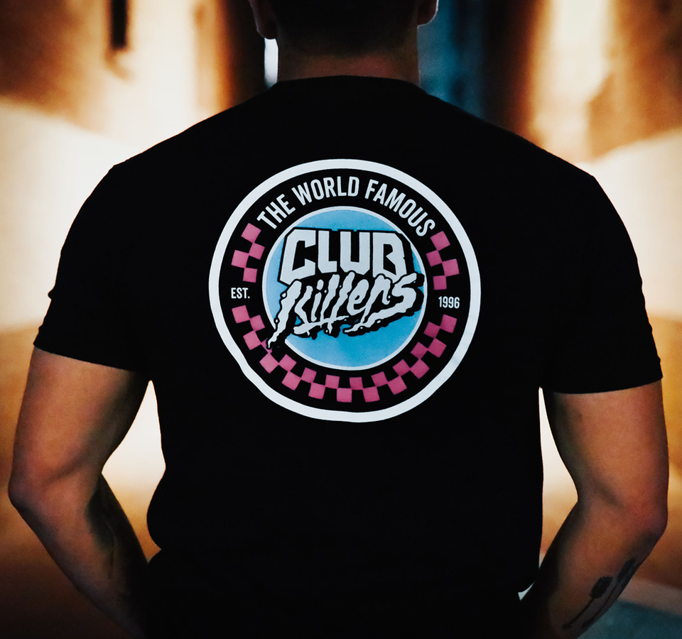 Back Of Club Killers Checkers Tee